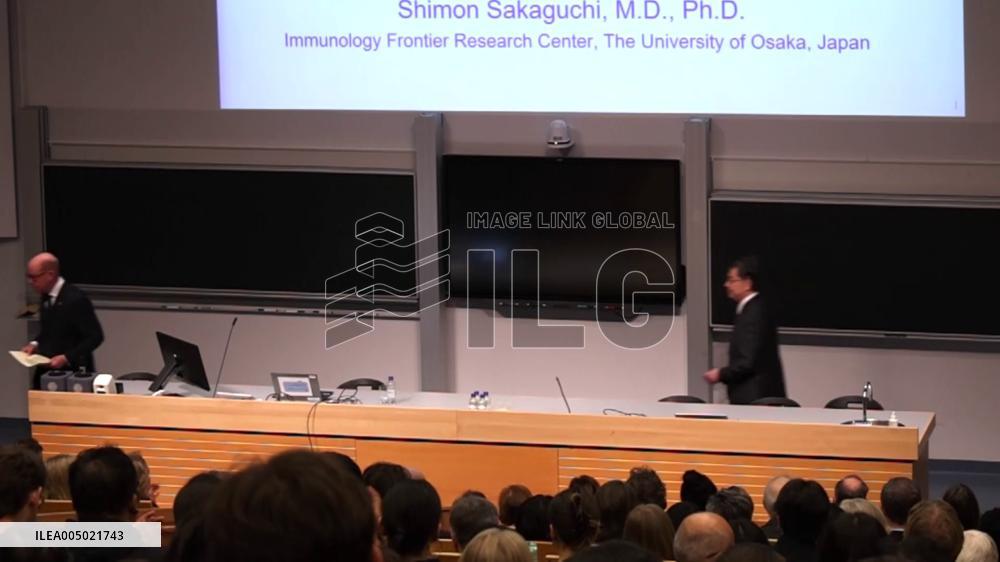 Nobel laureate Sakaguchi visits univ. near Stockholm