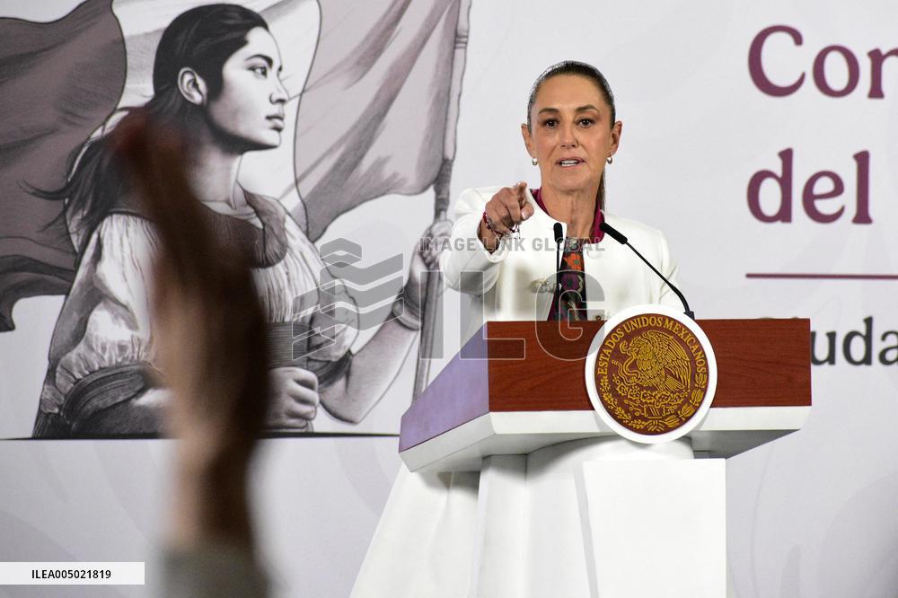 MPresident Claudia Sheinbaum Holds Briefing About Nicolas Maduro