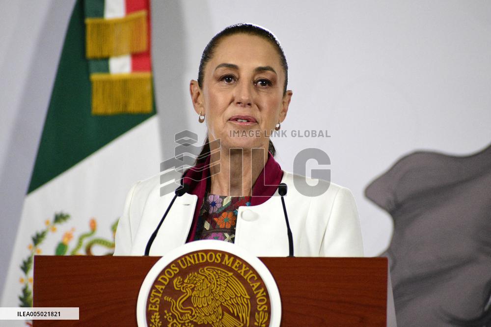 MPresident Claudia Sheinbaum Holds Briefing About Nicolas Maduro