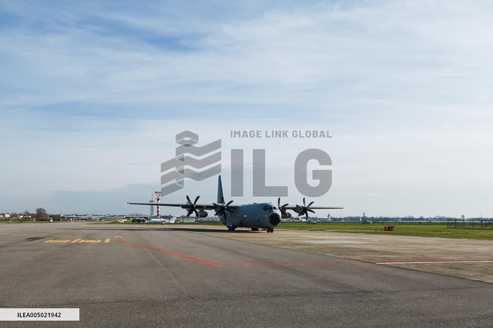 Coffins Of Crans Montana Fire Victims Arrive At Linate Airport - Milan