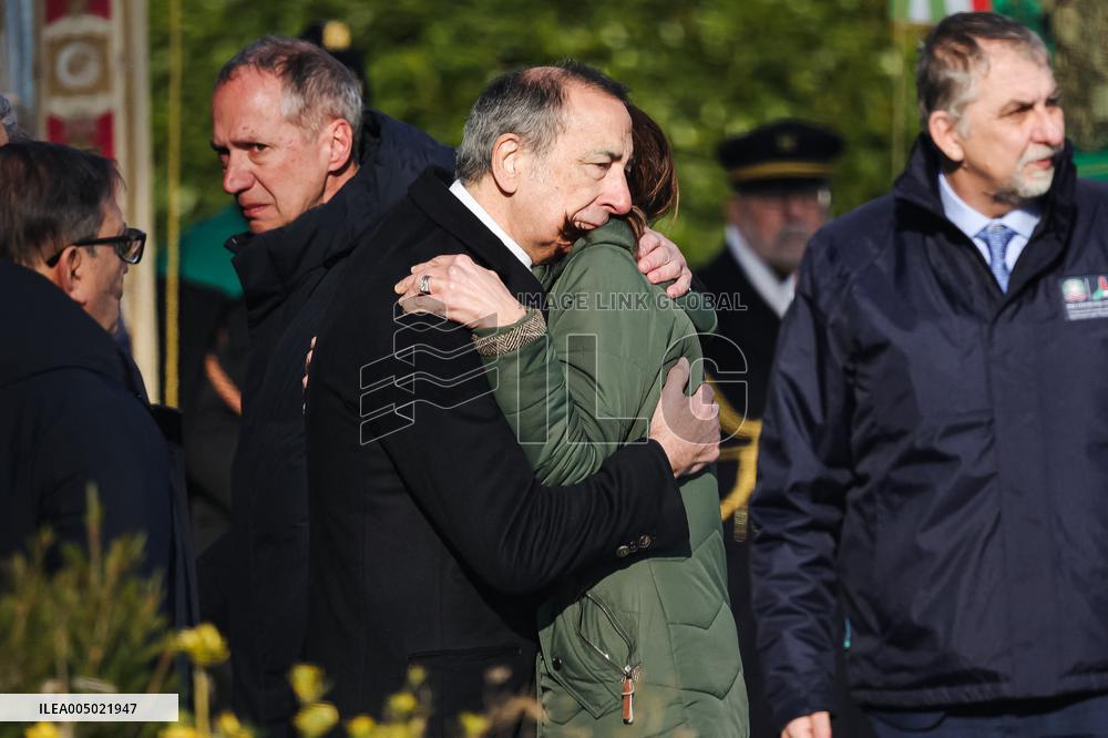 Coffins Of Crans Montana Fire Victims Arrive At Linate Airport - Milan