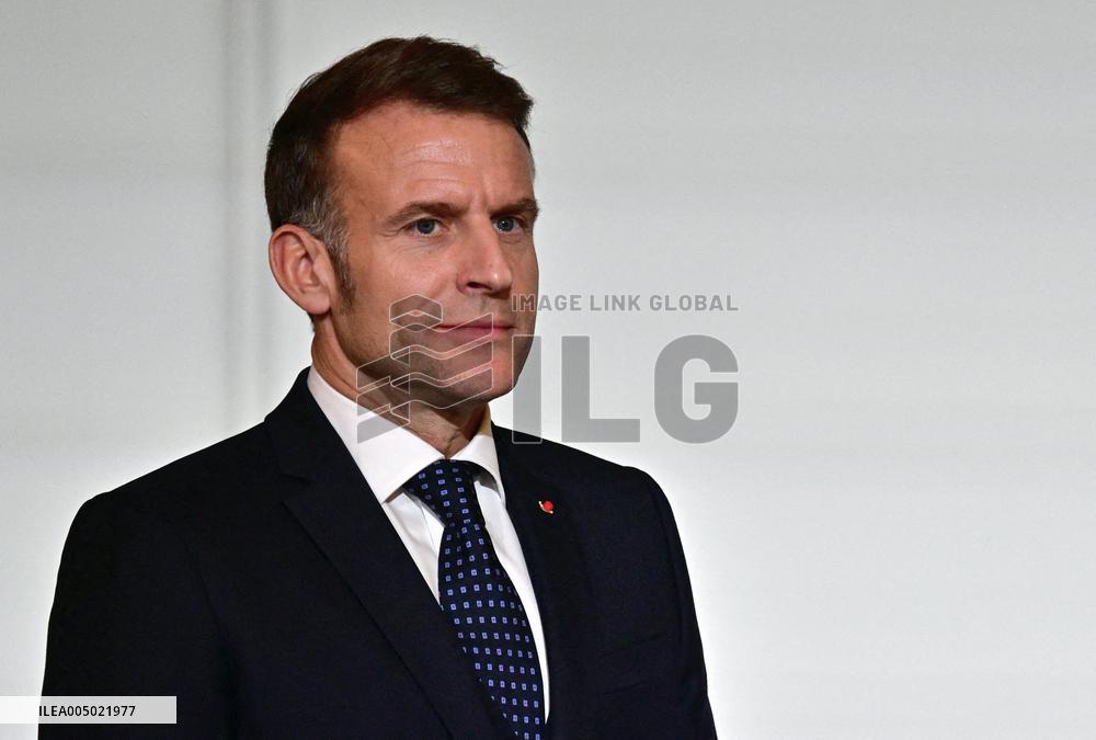 President Macron At The Traditional Epiphany Galette Ceremony - Paris