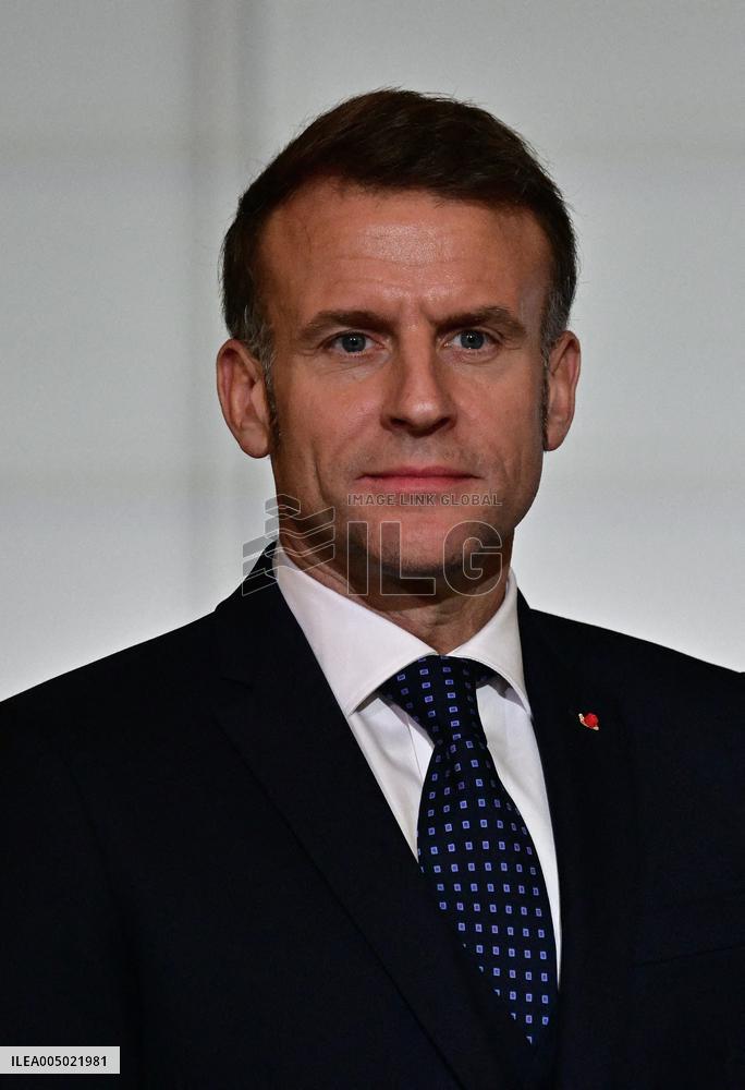 President Macron At The Traditional Epiphany Galette Ceremony - Paris