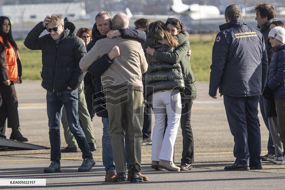 Bodies Of Boys From Crans-Montana Fire Arrive In Milan - Italy