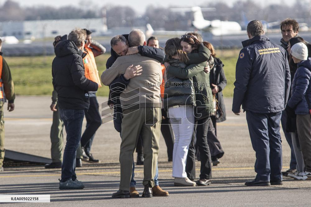 Bodies Of Boys From Crans-Montana Fire Arrive In Milan - Italy