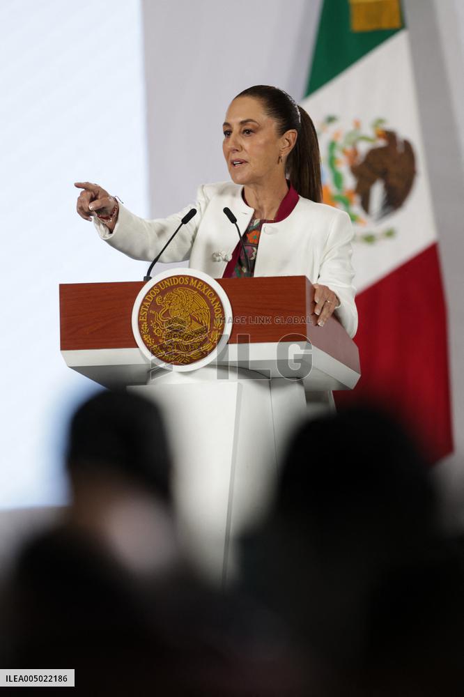 President Claudia Sheinbaum Holds Briefing About Nicolas Maduro