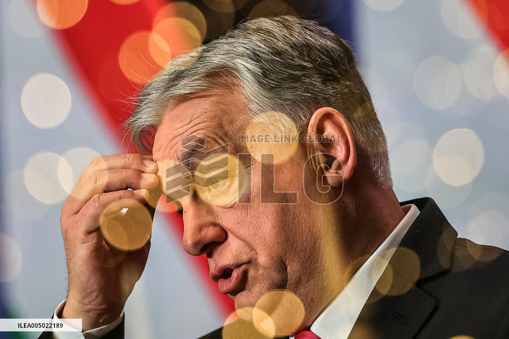 Viktor Orban At His Annual International Press Conference - Budapest