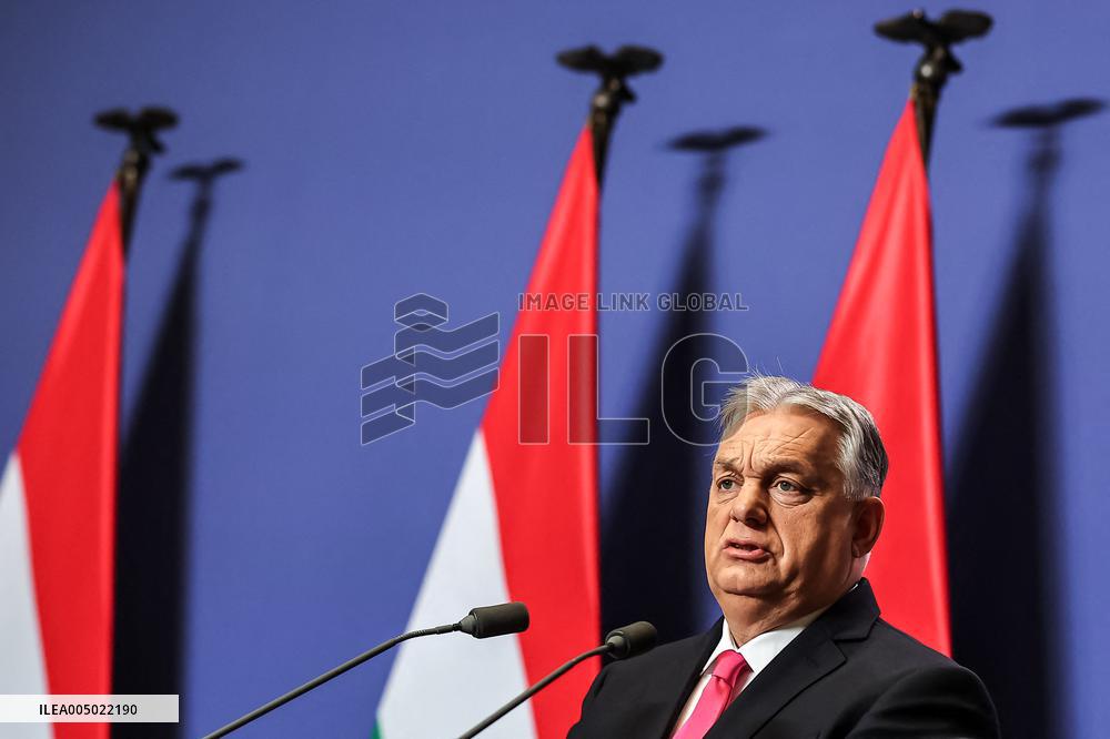 Viktor Orban At His Annual International Press Conference - Budapest
