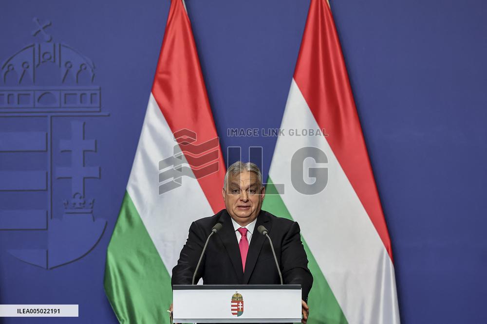 Viktor Orban At His Annual International Press Conference - Budapest