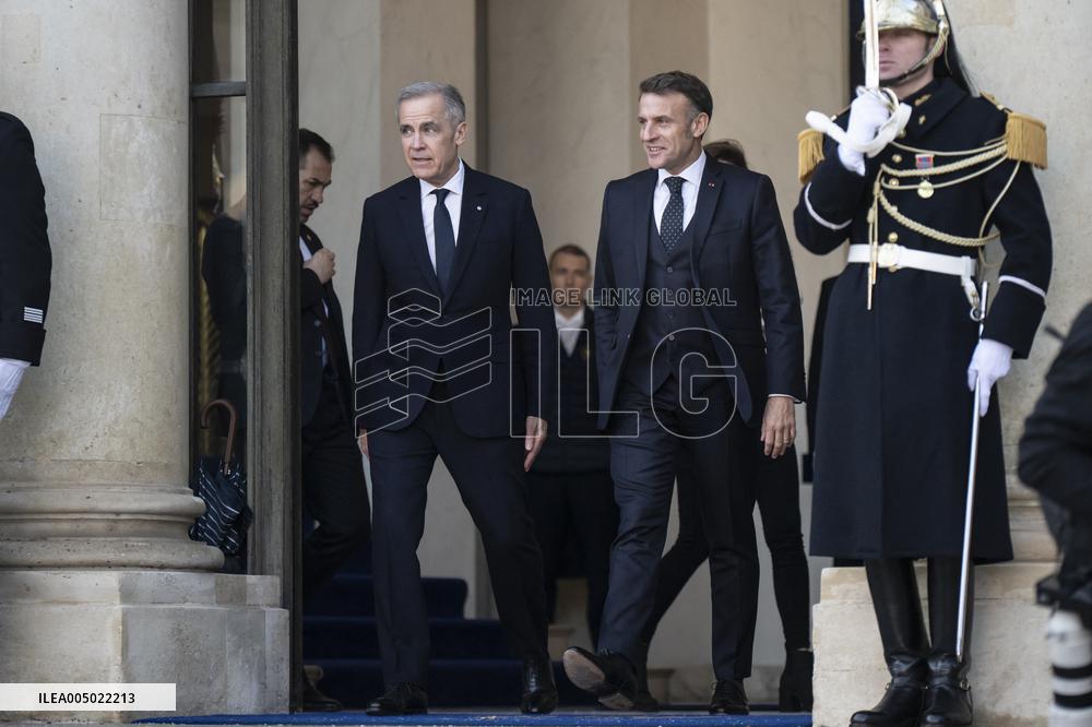 Macron and Carney Meet Ahead of Summit - Paris