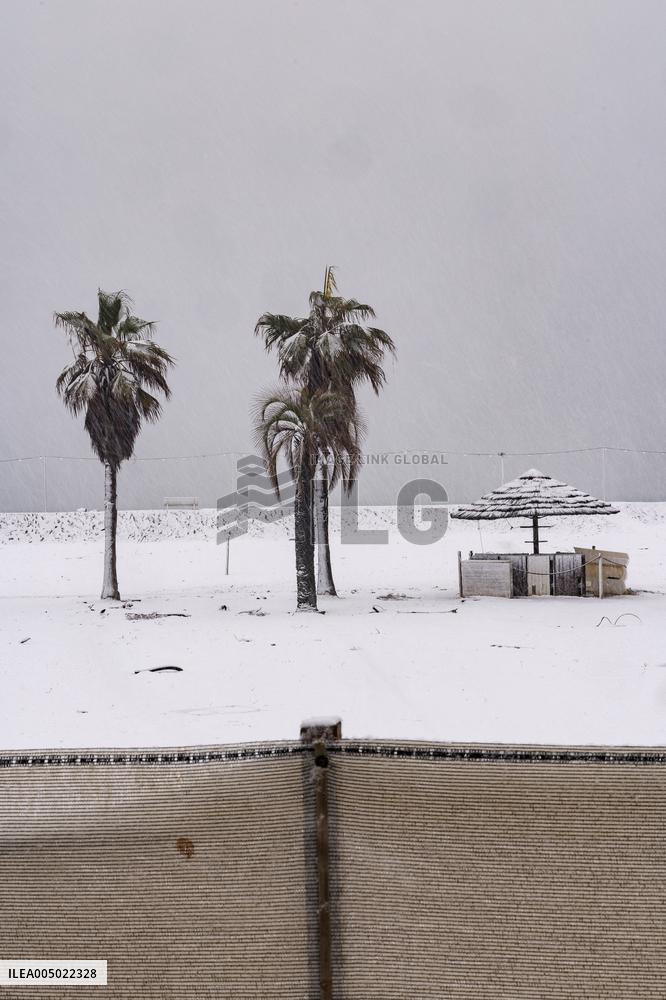 Heavy Snow Covers Beach On Epiphany - Rimini