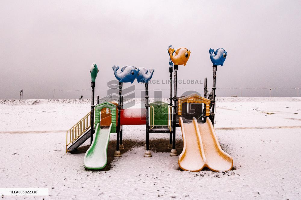 Heavy Snow Covers Beach On Epiphany - Rimini