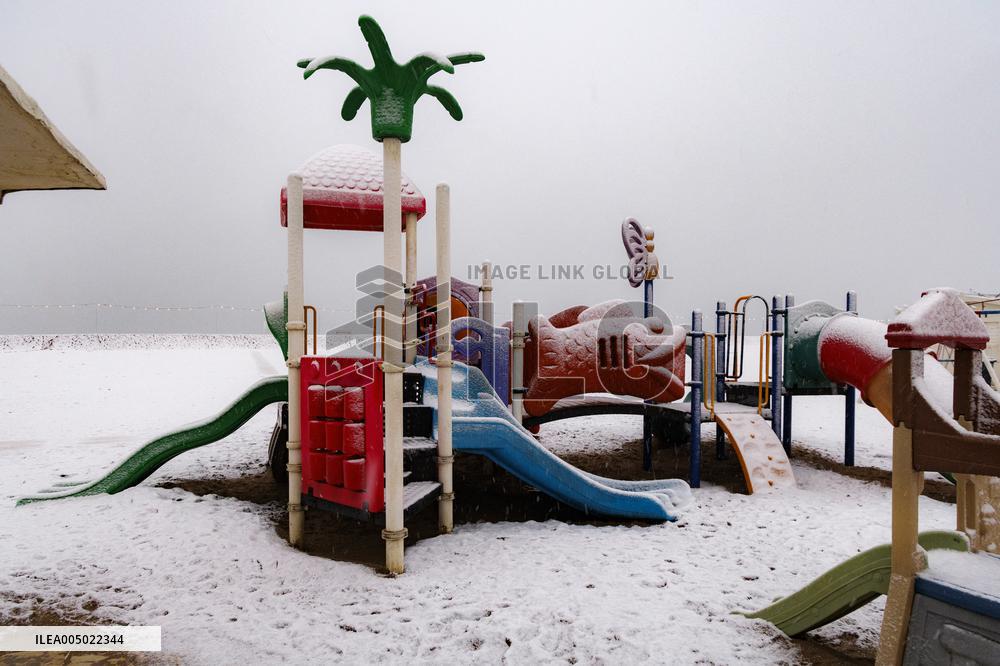 Heavy Snow Covers Beach On Epiphany - Rimini