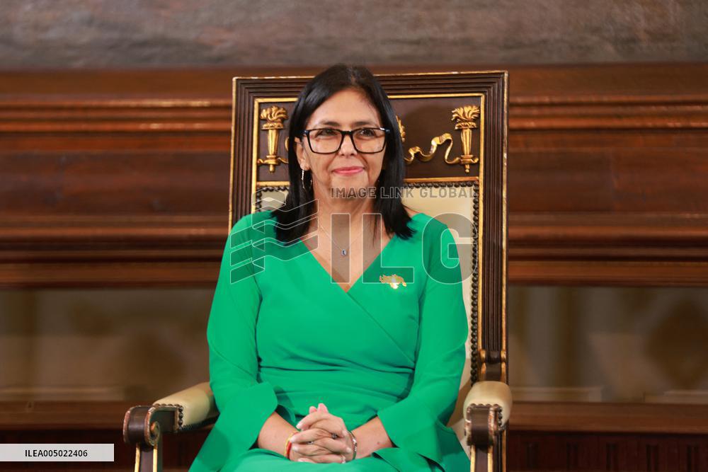 Delcy Rodriguez Sworn In As Acting President - Caracas