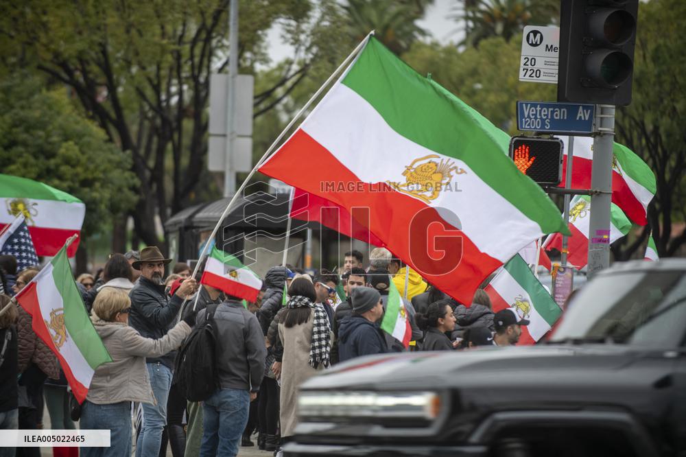 Iran Regime Opponents Protest In LA