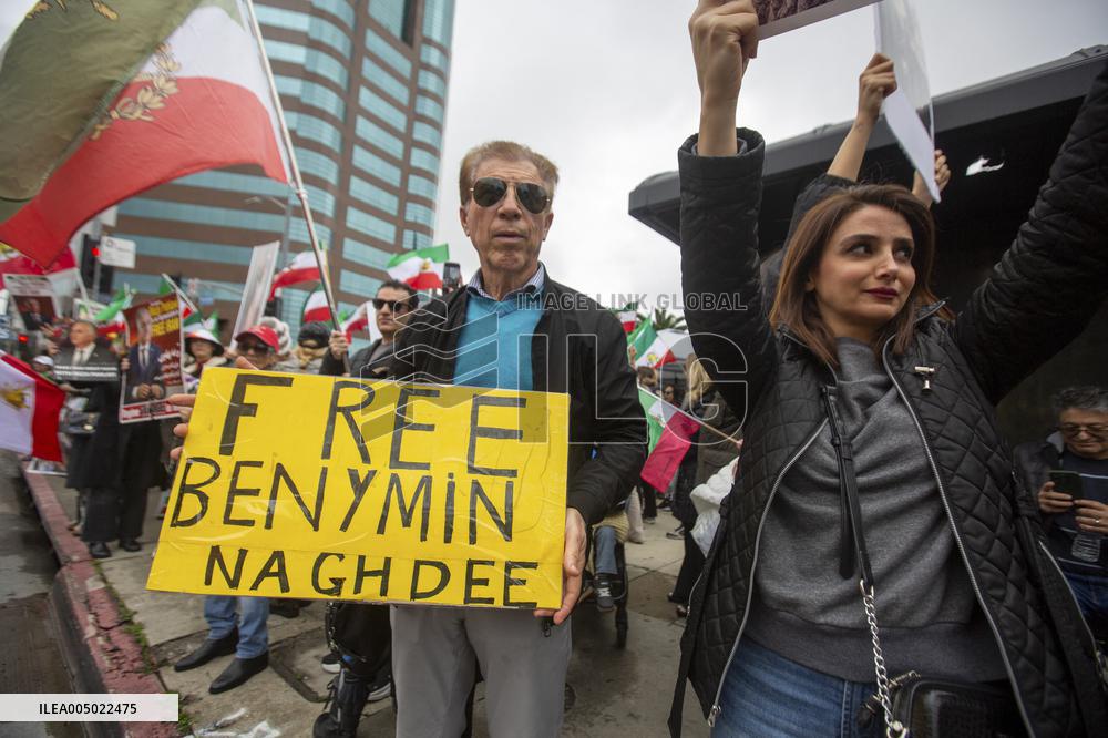 Iran Regime Opponents Protest In LA
