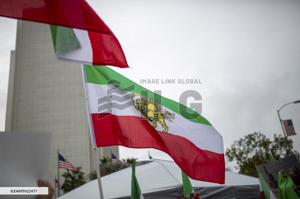 Iran Regime Opponents Protest In LA