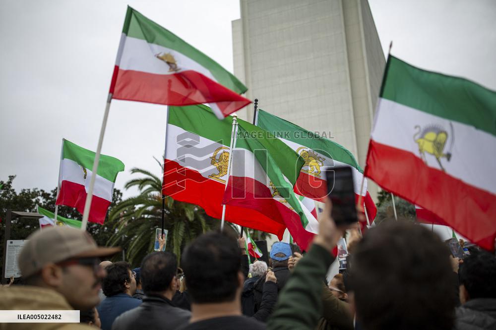 Iran Regime Opponents Protest In LA