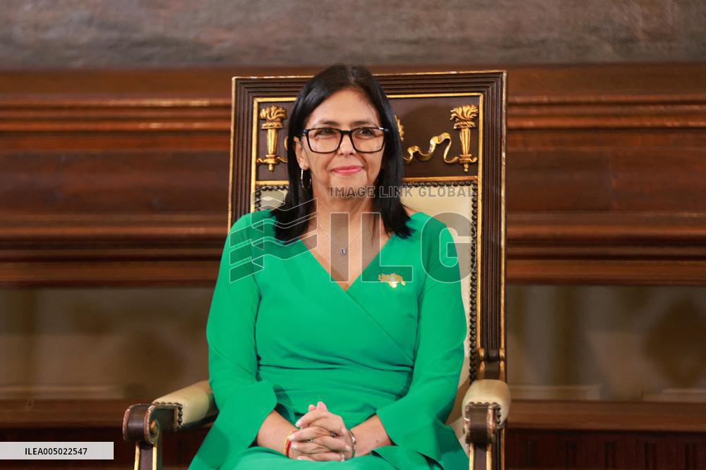 Delcy Rodriguez Sworn In As Acting President of Venezuela