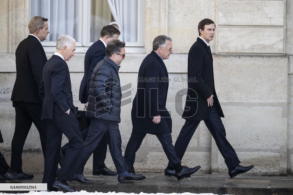 President Macron Welcomes Steve Witkoff And Jared Kushner - Paris