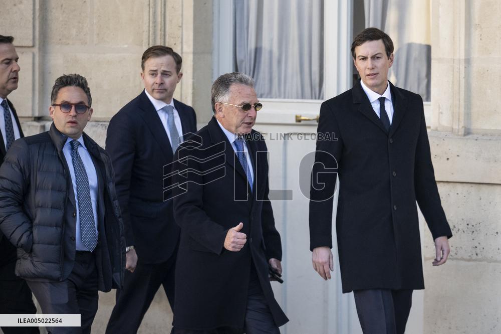 President Macron Welcomes Steve Witkoff And Jared Kushner - Paris