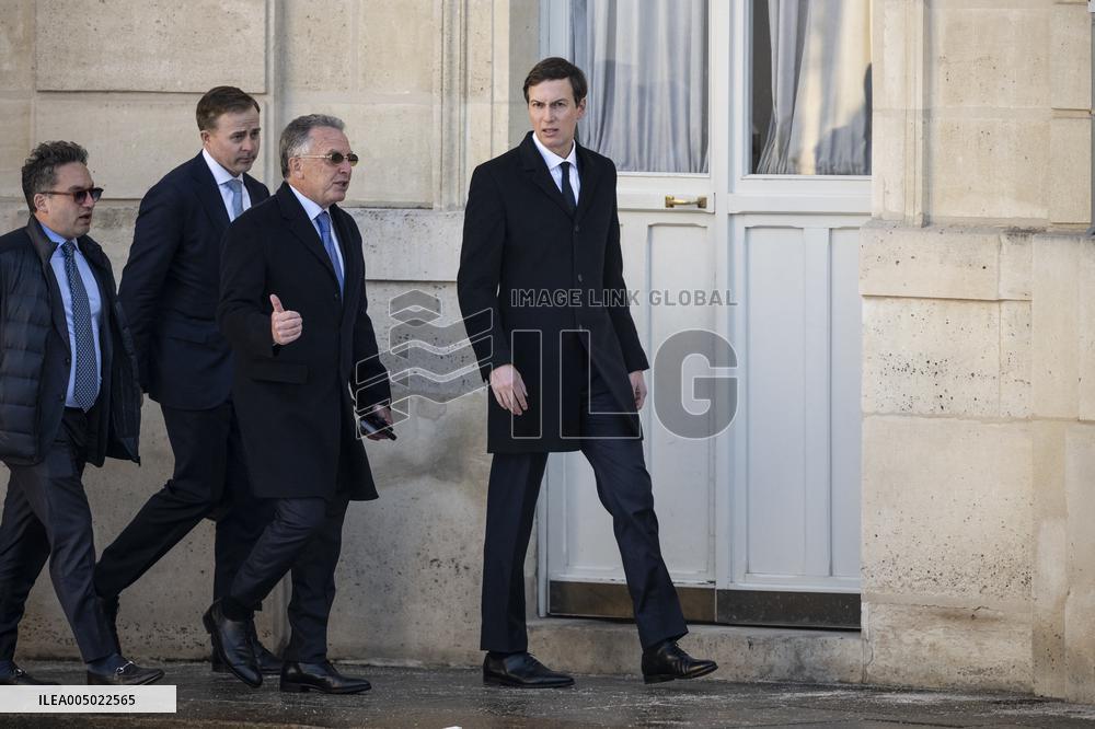 President Macron Welcomes Steve Witkoff And Jared Kushner - Paris