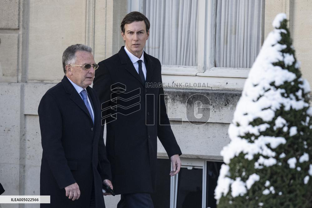President Macron Welcomes Steve Witkoff And Jared Kushner - Paris