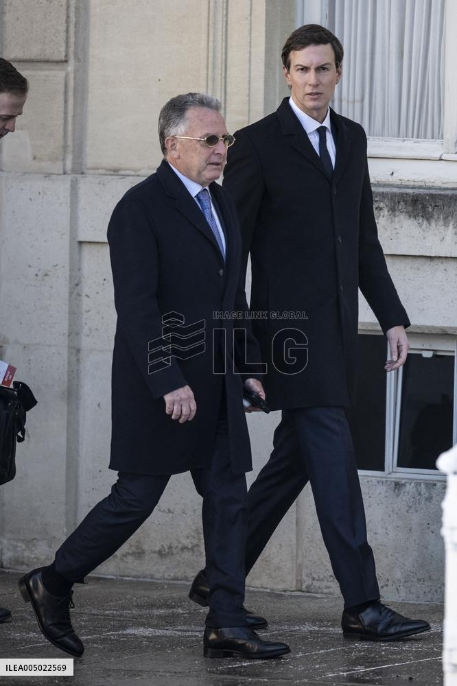 President Macron Welcomes Steve Witkoff And Jared Kushner - Paris