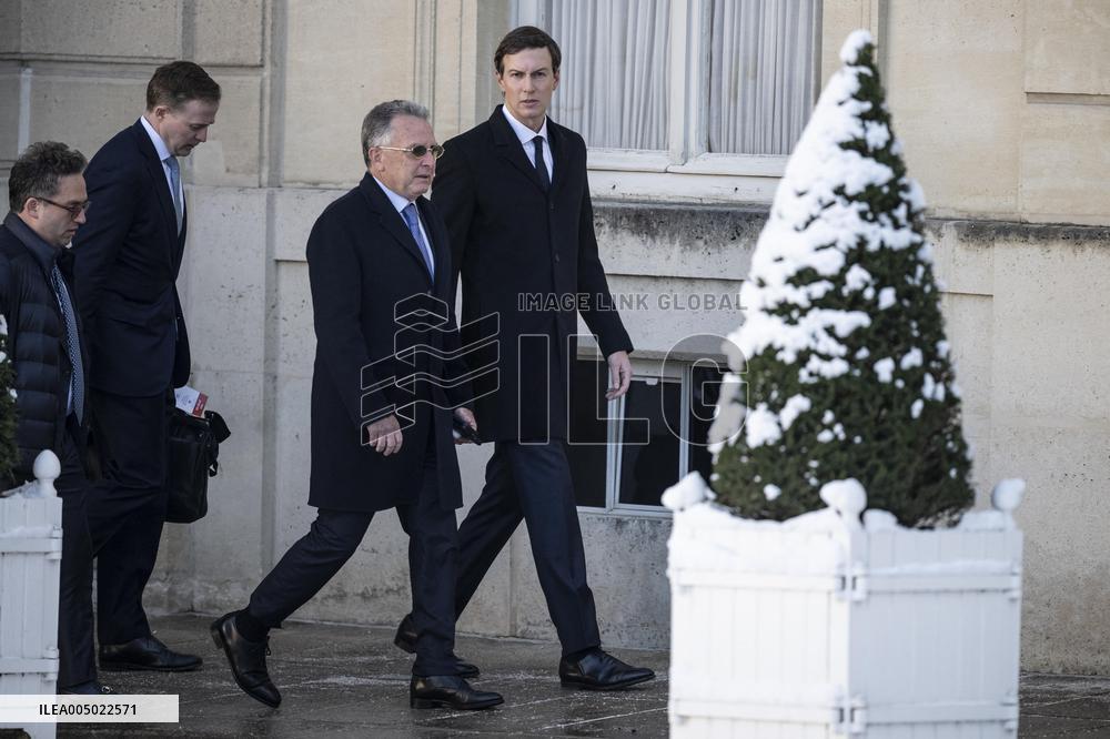 President Macron Welcomes Steve Witkoff And Jared Kushner - Paris