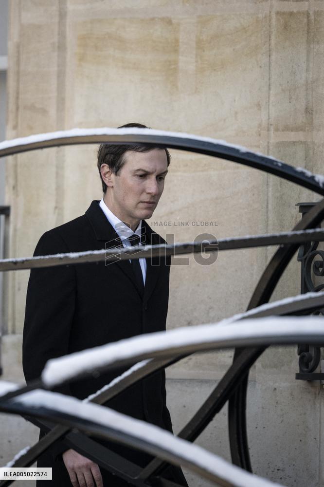 President Macron Welcomes Steve Witkoff And Jared Kushner - Paris