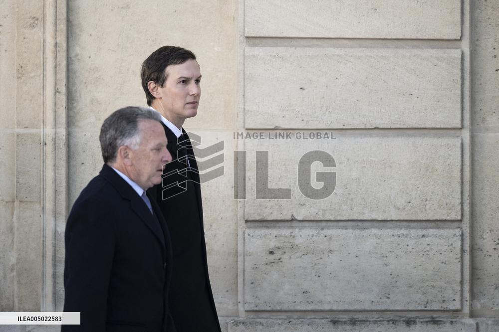 President Macron Welcomes Steve Witkoff And Jared Kushner - Paris