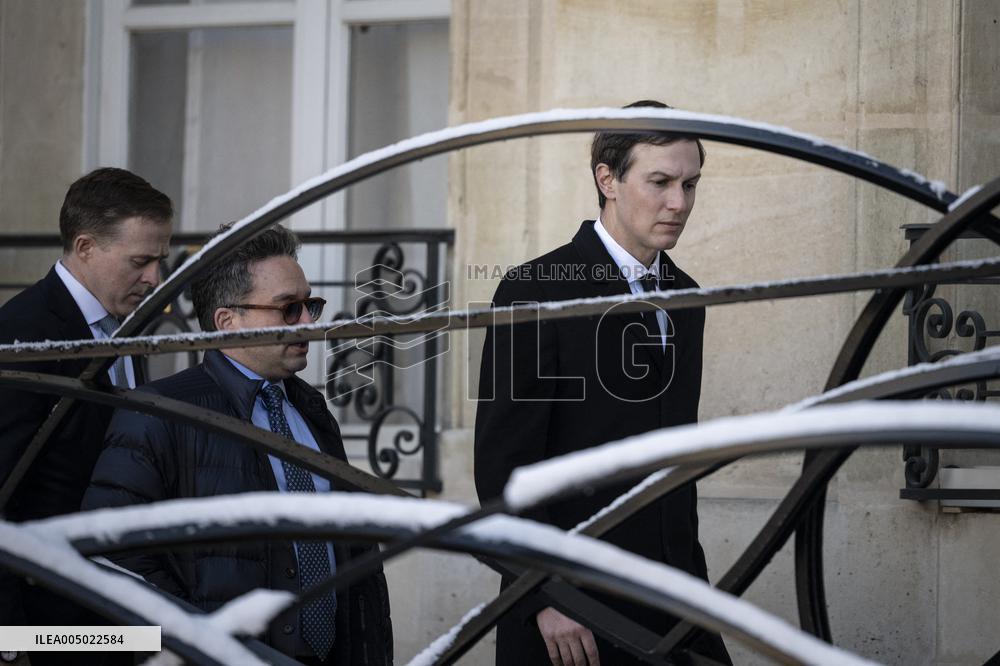 President Macron Welcomes Steve Witkoff And Jared Kushner - Paris