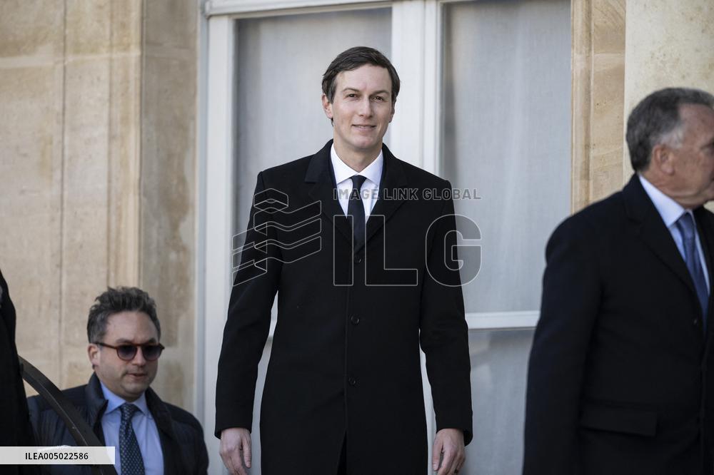 President Macron Welcomes Steve Witkoff And Jared Kushner - Paris