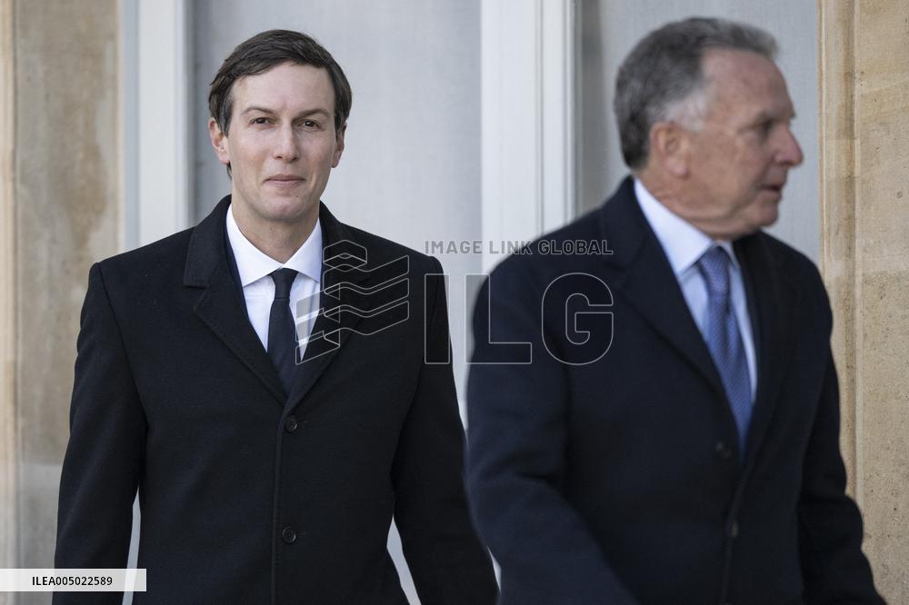 President Macron Welcomes Steve Witkoff And Jared Kushner - Paris