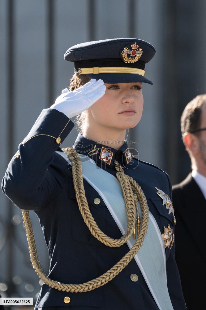 Royals At The Military Easter At The Royal Palace - Madrid