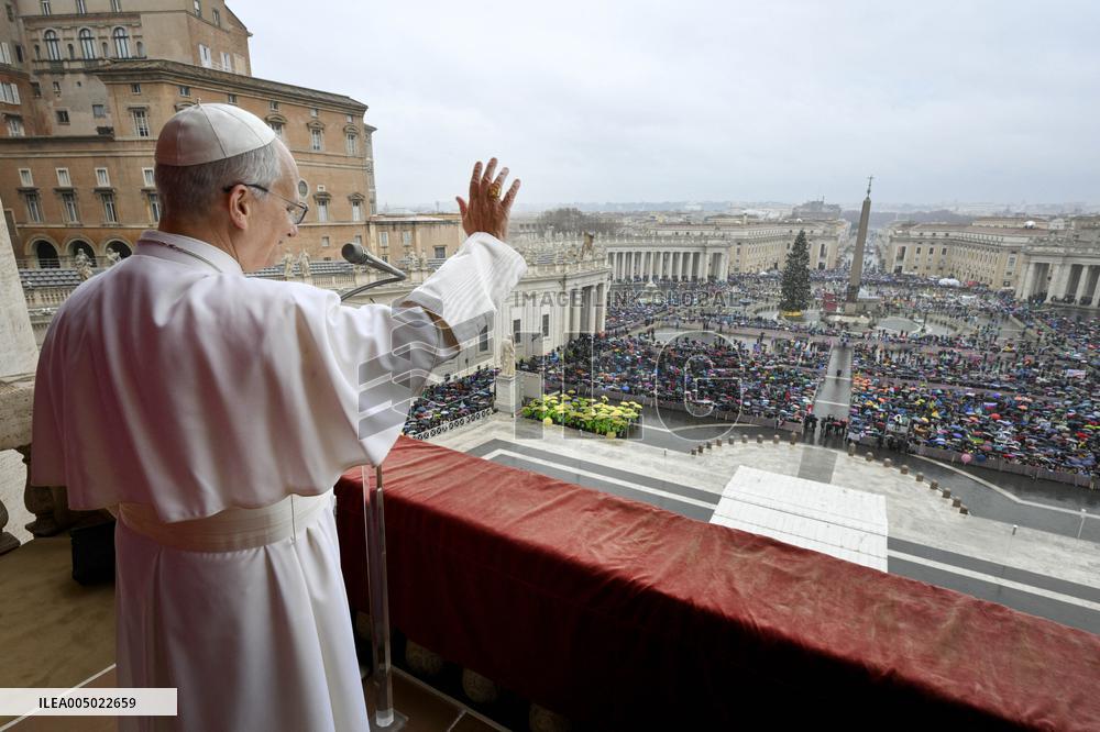 Pope Leo XIV Prays The Angelus - Vatican