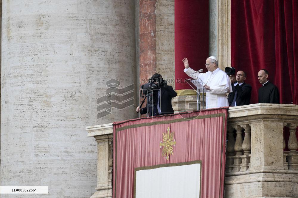Pope Leo XIV Prays The Angelus - Vatican