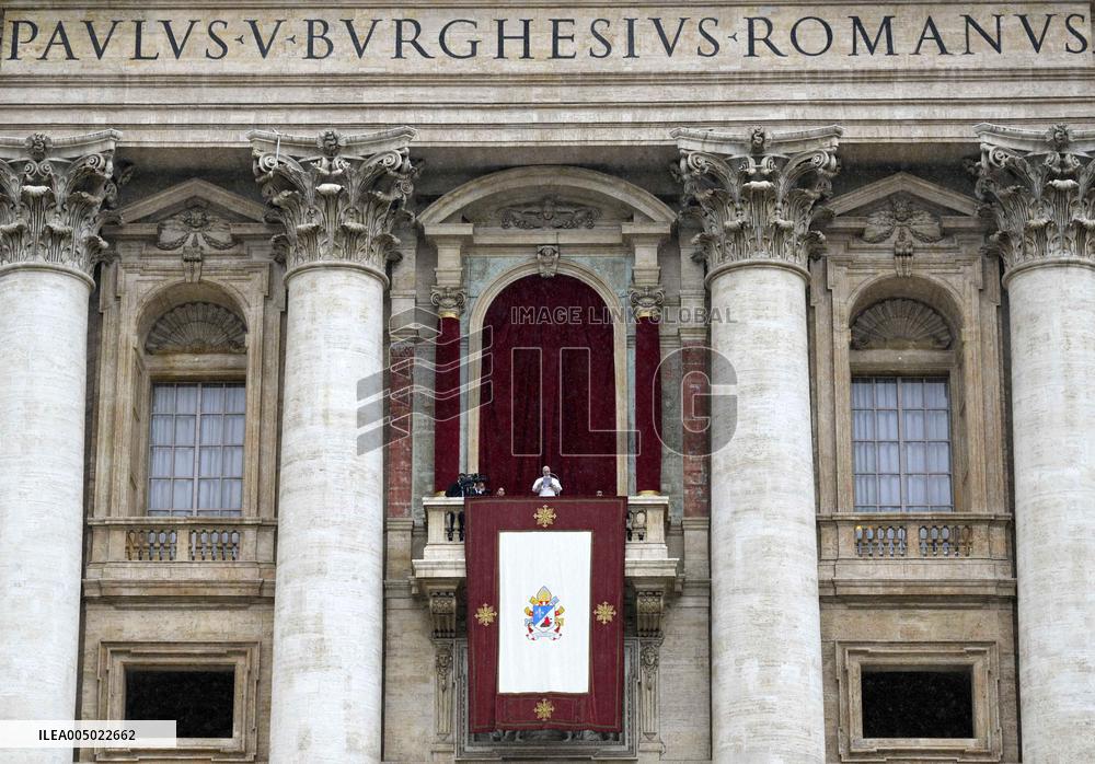 Pope Leo XIV Prays The Angelus - Vatican
