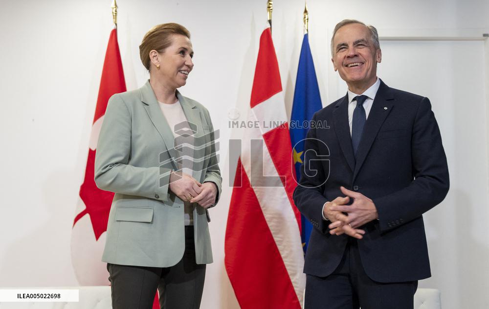 Prime Minister Mark Carney Meets Mette Frederiksen - Paris