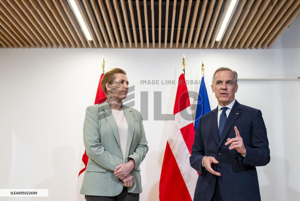 Prime Minister Mark Carney Meets Mette Frederiksen - Paris