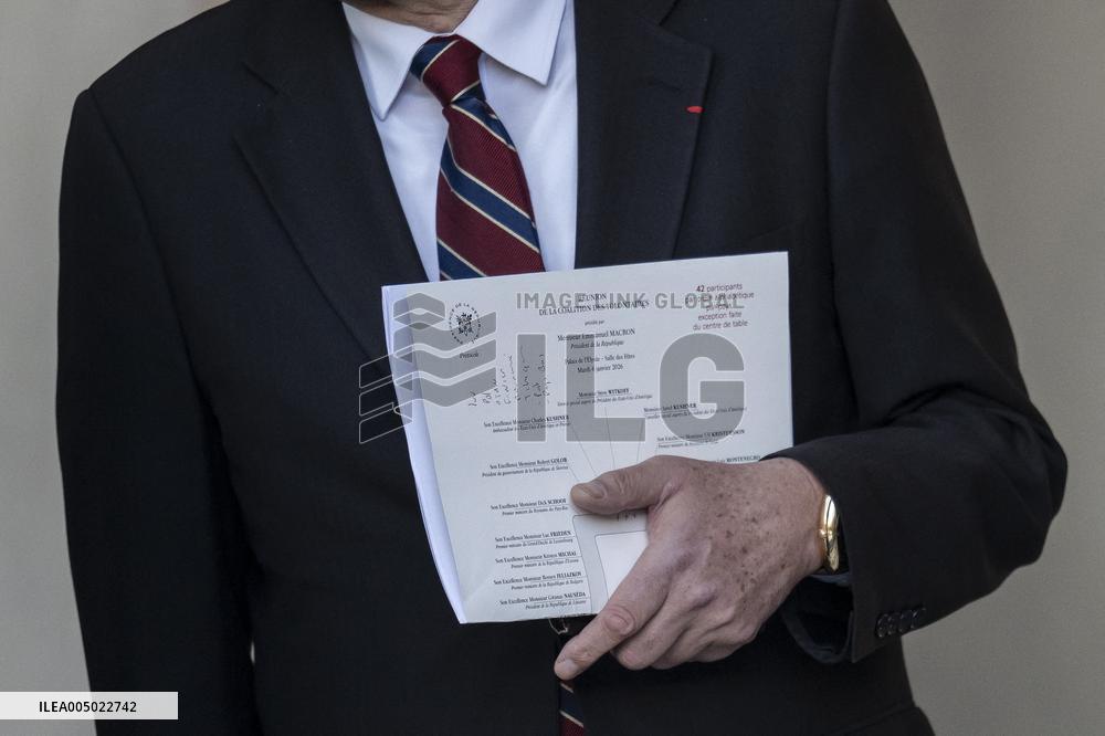 Coalition of The Willing Summit on Security Guarantees for Ukraine - Arrivals - Paris