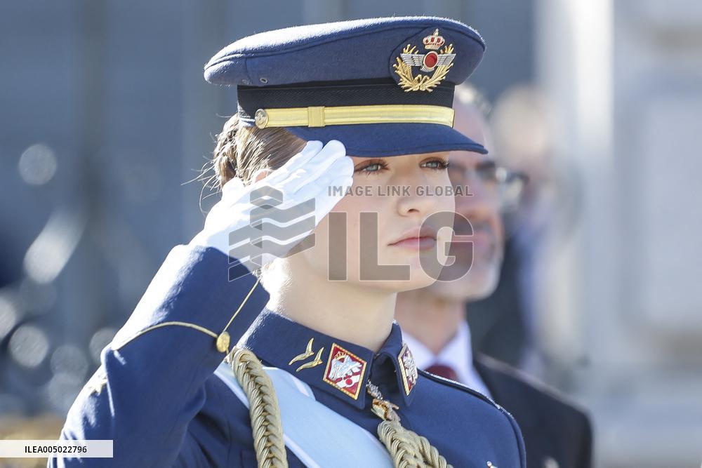 Royals At The Military Easter At The Royal Palace - Madrid