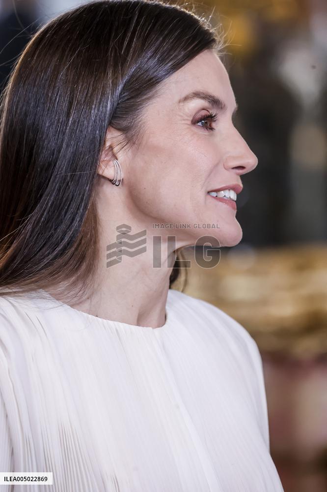 Royals At The Military Easter At The Royal Palace - Madrid