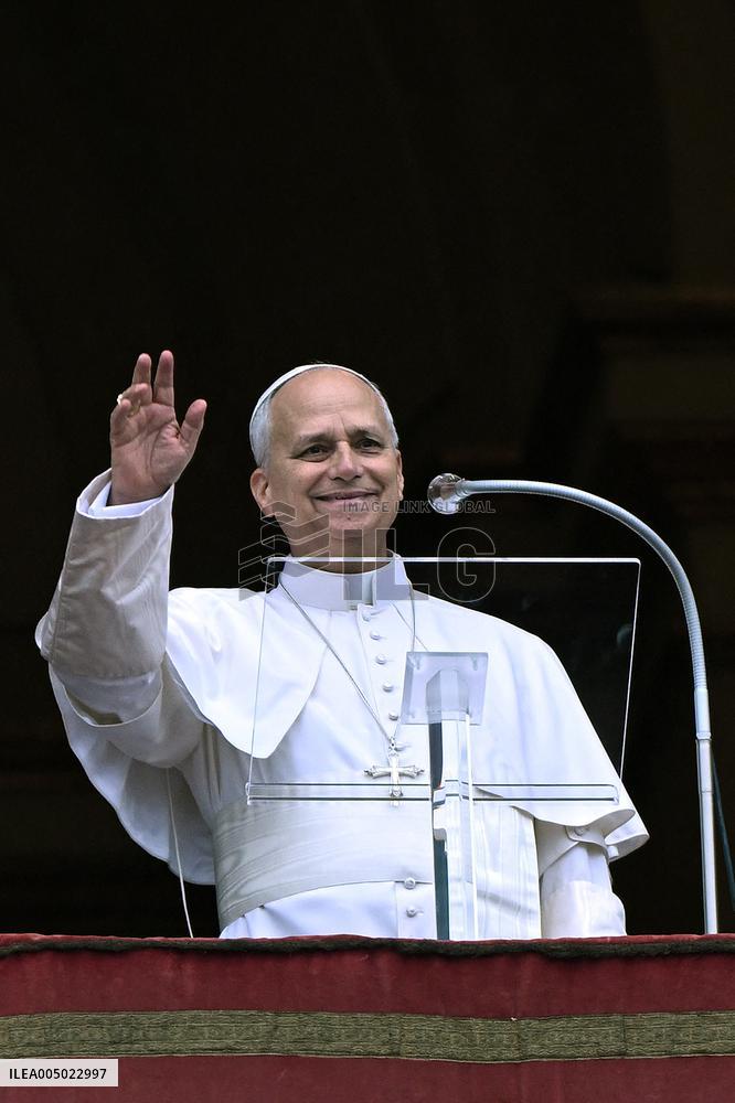 Pope Leo XIV Prays The Angelus - Vatican