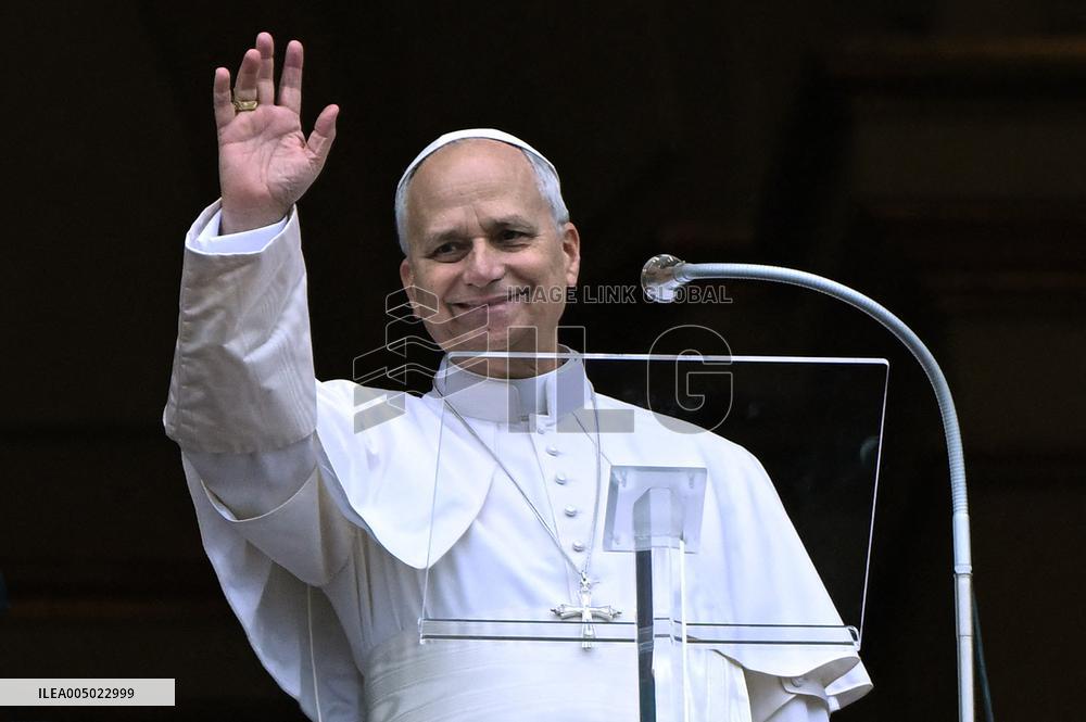 Pope Leo XIV Prays The Angelus - Vatican