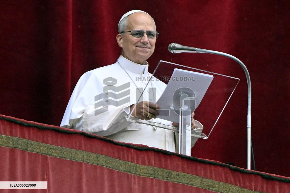 Pope Leo XIV Prays The Angelus - Vatican