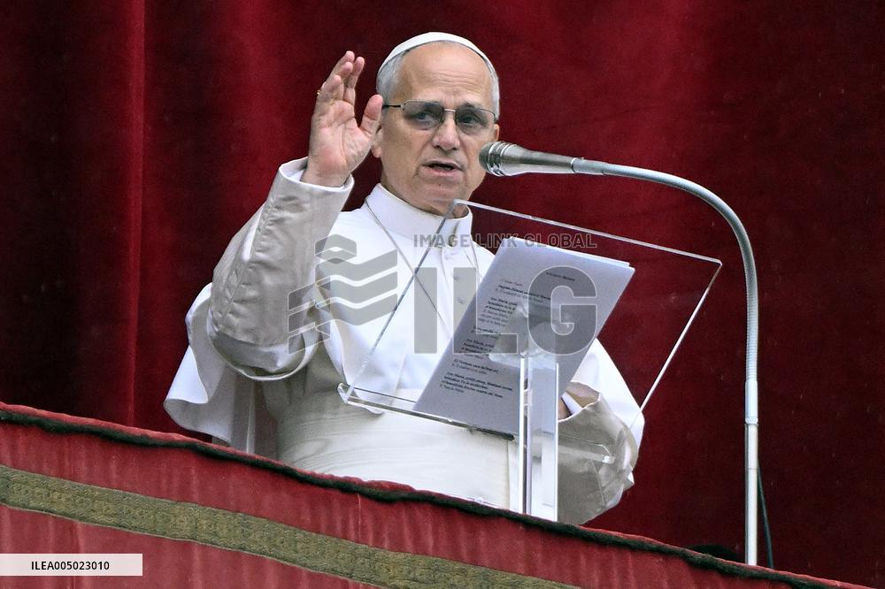 Pope Leo XIV Prays The Angelus - Vatican