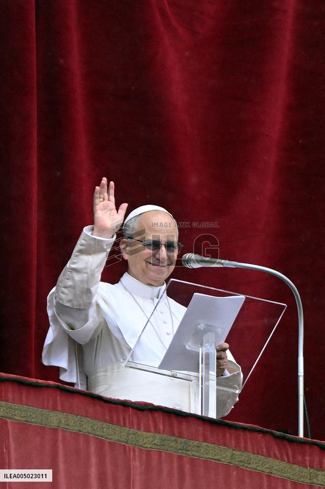 Pope Leo XIV Prays The Angelus - Vatican