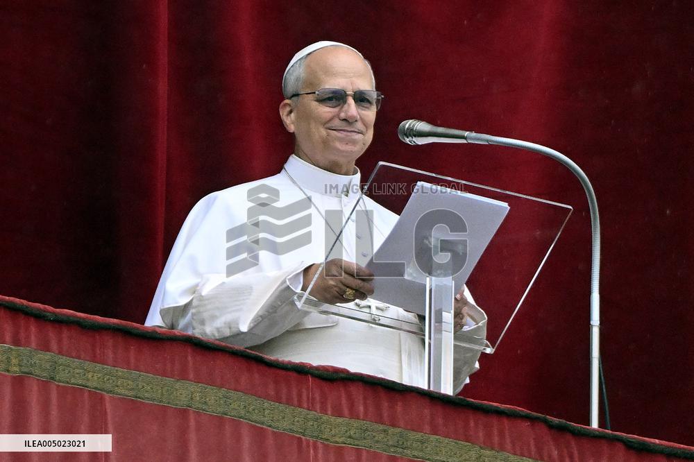 Pope Leo XIV Prays The Angelus - Vatican