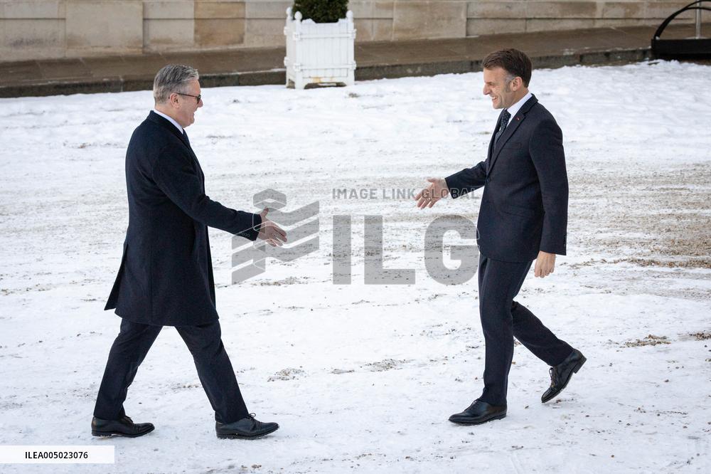 Coalition of The Willing Summit on Security Guarantees for Ukraine - Arrivals - Paris AJ